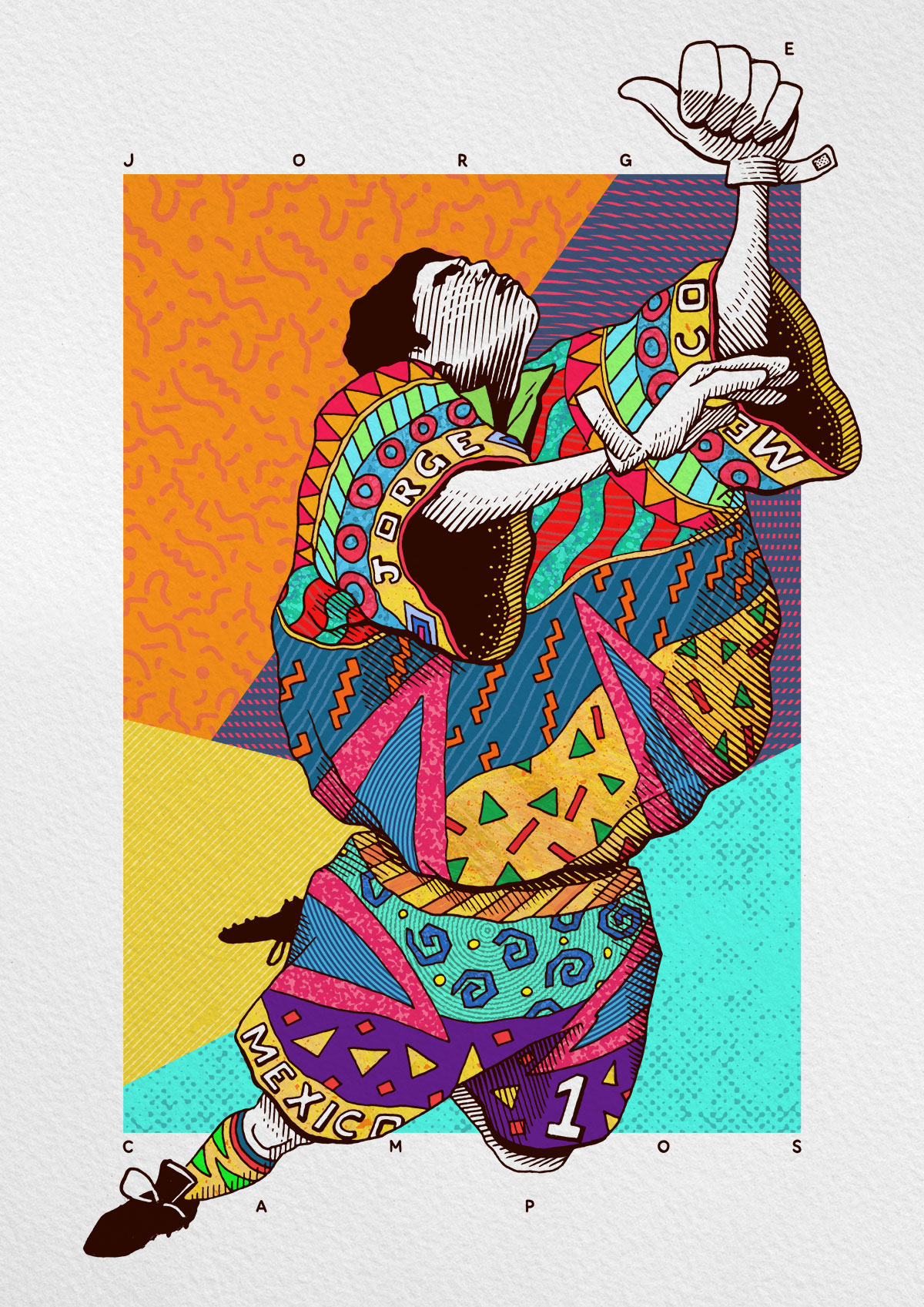 Dope Soccer Art The Colorful Kit